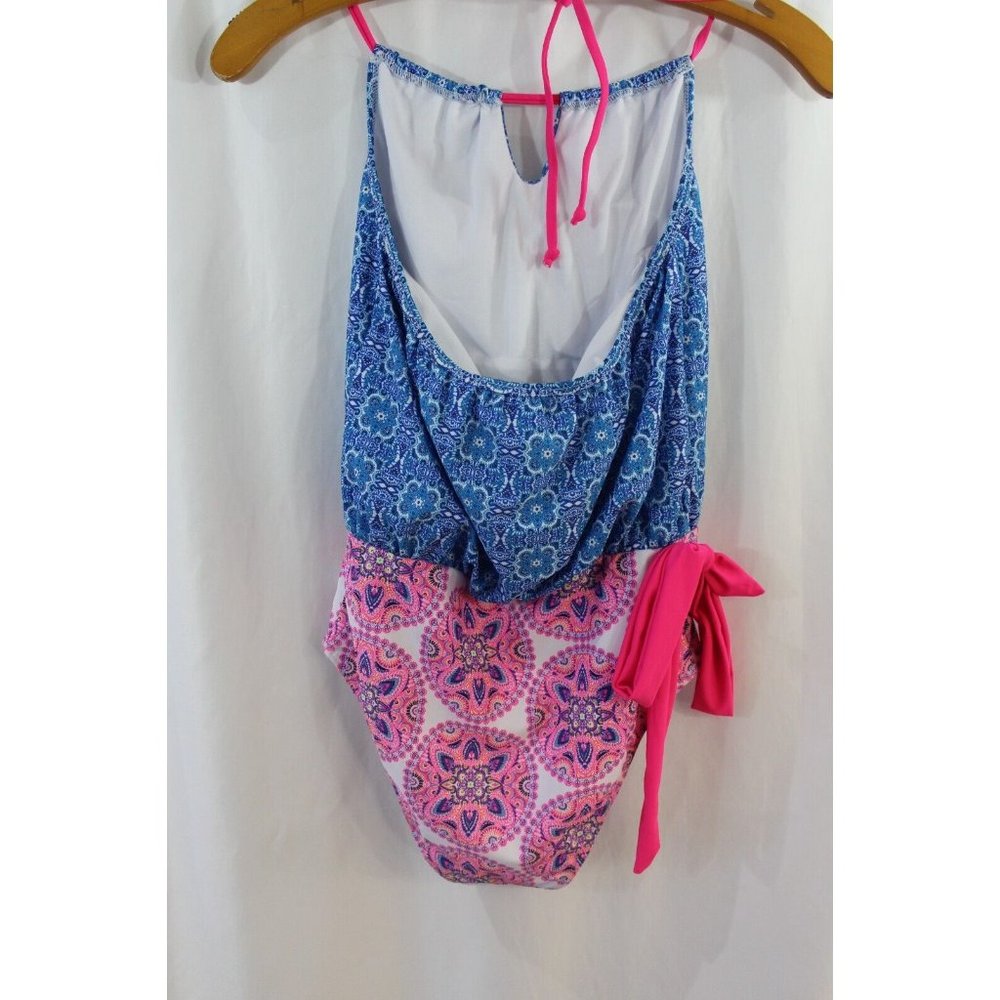 NWT Nicole Miller Multicolor One Piece Swimsuit S - Picture 4 of 5
